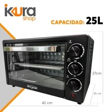 Adir Horno Tostador Eléctrico De Mesa 25L 1034W 12816 - Negro - Ver 4
