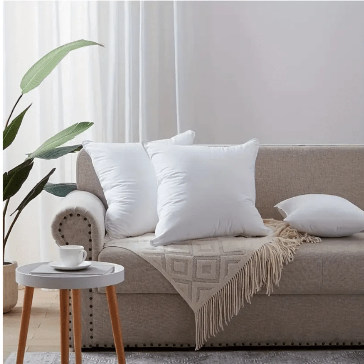 1 Piece Pillow, White Pillow Cushion, Pillow Core Back Core, Square