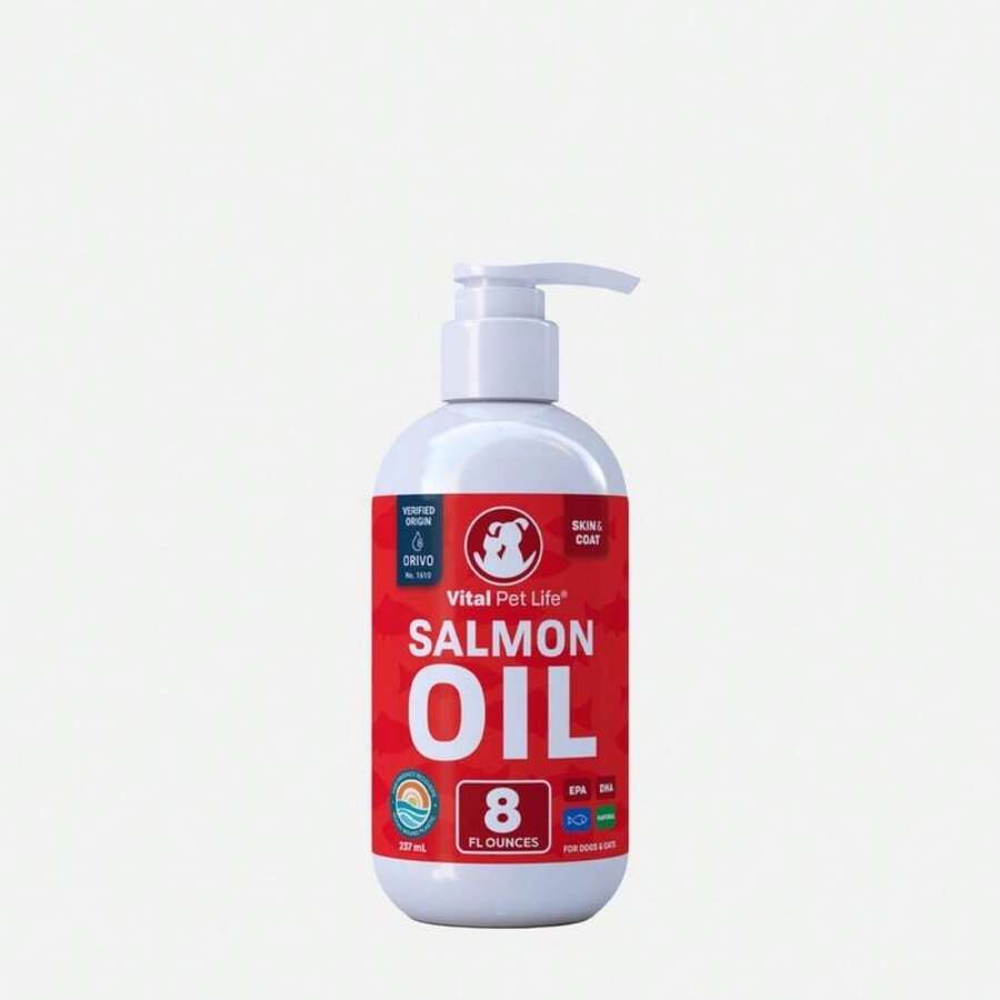 Vital Pet Life Salmon Oil For Dogs And Cats (32 Oz, 16 Oz, 8 Oz