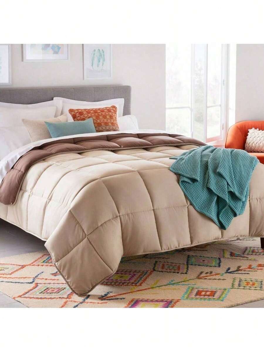 Linenspa Comforter Duvet Insert, Down Alternative, Box Stitched