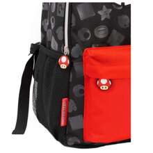 Super Mario All-Over Print Backpack (Black/Red) - Black - View 6