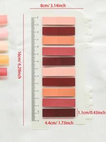 1pc 200pcs Pet Sticky Notes Index Tab Label Reminder Memo Pad - Multicolor - View 5