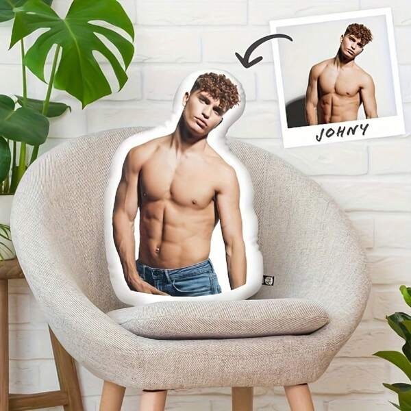 Customized Photo Pillow - Personalized Humanoid Or Animal Shape, Hand Washable, Cotton Filling - Perfect Choice For Home Decoration And Gifts Christmas Gift