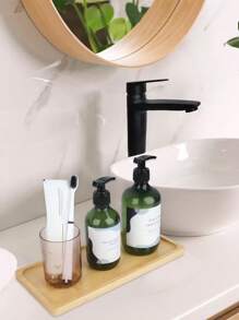 1 件竹制浴室托盘，波西米亚风多功能桌面收纳篮，适用于浴室家居浴室装饰浴室收纳盒秋季装饰返校 - 彩色 - 查看 9