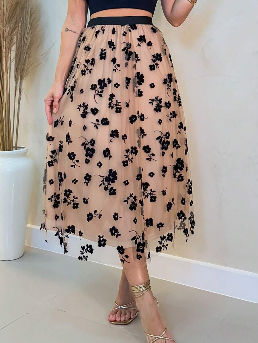 MIA MIA FASHION SKIRT - 棕色 - 查看 1