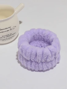 1 Bộ Băng đô Spa và Vòng đeo tay, Băng đô chăm sóc da để rửa mặt, Kẹp tóc cho tóc dày, Bong bóng trang điểm dạng bọt biển dễ thương, Băng đô nơ, Kẹp giữ vòng nhung lớn dạng mờ, Dòng sản phẩm Hồng/Xanh/Đen, Bộ dụng cụ tạo kiểu, Quà tặng cho bé gái, Sinh nhật, Giáng sinh, Tiệc tùng - Màu tím - Xem 5