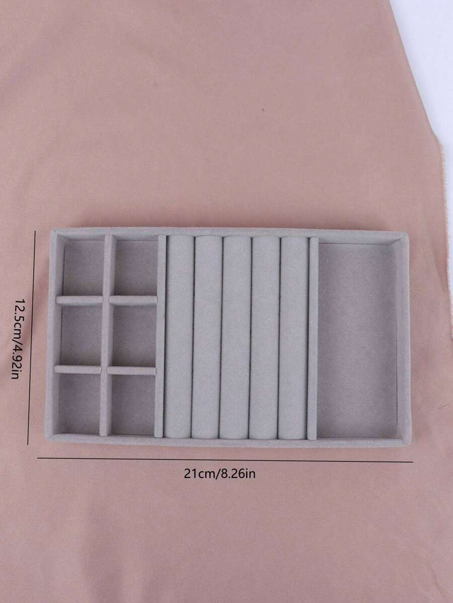 1pc Fashion Ring Box Stud Earrings Ornament Storage Box Without Lid