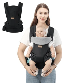 Multi-Functional Baby Carrier, Breathable Lightweight Baby Backpack For Outdoor - Black - View 1