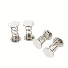 10pcs Self-Adhesive Iron Spring Base For Bobblehead Dolls, DIY Car Dashboard Shaking Toys Accessory ,Wiggle Spring Parts - Multicolor - View 3