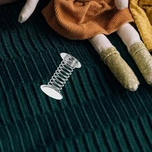 10pcs Self-Adhesive Iron Spring Base For Bobblehead Dolls, DIY Car Dashboard Shaking Toys Accessory ,Wiggle Spring Parts - Multicolor - View 2