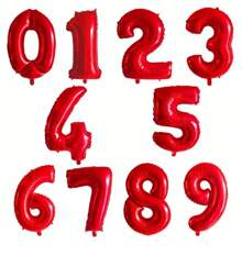 Balão Metalizado Diversas Cores Número 40cm Aniversário Festa