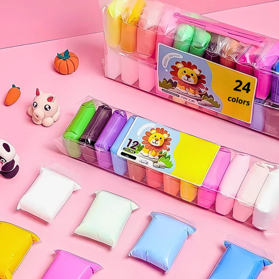 Ultralight Polymer Modeling Clay Set For DIY Crafts, Handmade, Colorful, Random Color (Random Packaging, Comes With 3 Randomly Selected Knife And Fork Models As Gifts) - Multicolor - View 1