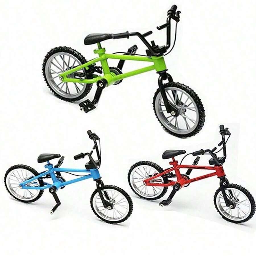 1pc Alloy Simulation Bicycle Model Toy, Creative Mini Finger Bicycle, 1:18 Random Delivery