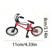 1pc Alloy Simulation Bicycle Model Toy, Creative Mini Finger Bicycle, 1:18 Random Delivery