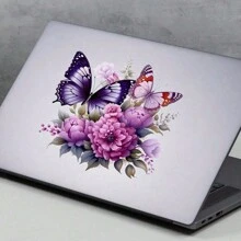 Bướm Và Hoa Xe Ô Tô Vinyl Chống Thấm Đề Can Thích Hợp Cho Tự Động Bình Nhiên Liệu Ốp Lưng Cửa Sổ Xe Tay Ga Thân Laptop Trang Trí - Một cỡ - Xem 7