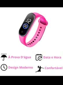 Kit Relógio Digital Led + Óculos De Sol e Pulseira Infantil