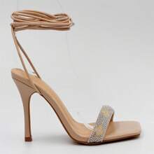 Zapatillas con brillos - Beis - Ver 2