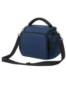 Waterproof Portable Anti-Shock Oxford Digital Camera Case Compatible Protector Travel Camera Lens Carry Case For DSLR SLR - Blue - View 2