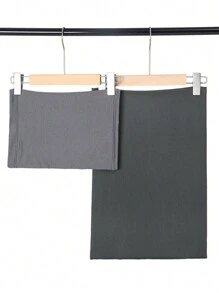 2pcs Women's Viscose Hijab Scarf Set, Wide Hem Solid Color Base Cap, Fashion Breathable Long Scarf, Elegant Comfortable Jersey Hijabs, Suitable For Daily Headscarf Abaya Accessories Women Veil