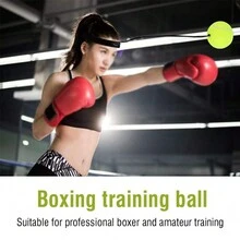 WOSWEIR Head-Mounted Boxing Reflex Ball Stress Relief Ball Magic Speed Ball For Adults, Training Fitness Entertainment Home Use - Multicolor - View 10