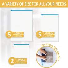 24 Pack Travel Compression Storage Bags, Multiple Sizes Roll Up Vacuum Storage Bags Hand Roll Durable Space Saver Bags For Clothes Clothing Travel Accessories Backpack Suitcase Organizer Compression Bags For Travel, Camping Essentials, Luggage Packing Organiser Vacuum Seal Bags For Clothing Back To School Travel Moving Must Have