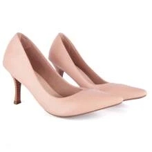 Women's Patent Leather Pumps Madame Pointed Toe Thin Heel 7.5cm Evangelical Fashion Gospel Luxury Non-Slip - Màu hồng gỉ - Xem 3