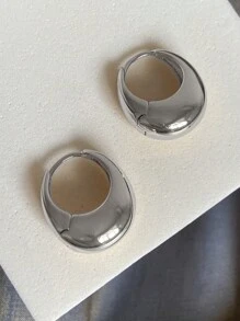 5 Paar minimalistischer, Metall-Creolen Set, luxuriöser, eleganter europäischer und amerikanischer Ohrringe für Frauen