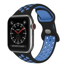 Silikonarmband kompatibel mit Apple Watch Bändern 8 7 45mm 41mm 49 44mm 42mm 40mm 38mm, atmungsaktives Armband kompatibel mit Apple Watch Series 6 5 4 3 SE Ultra