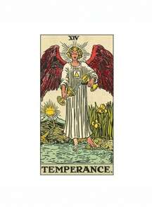 1 套 78 件 Smith-Waite 经典初学者塔罗牌 - 黃色 - 查看 3