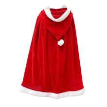 Capa de Natal com capuz, robe de veludo de Natal, xale masculino e feminino, Cindy Cosplay, presente de Natal, Natal