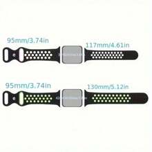 Silikonarmband kompatibel mit Apple Watch Bändern 8 7 45mm 41mm 49 44mm 42mm 40mm 38mm, atmungsaktives Armband kompatibel mit Apple Watch Series 6 5 4 3 SE Ultra
