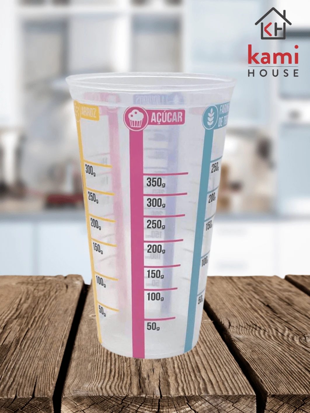 Copo Medidor Colorido 500ml - Multicolorido - Visão 1