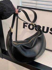 Fashionable New Women's Solid Color Oblique Shoulder Bag, Simple And PU Leather, Suitable For Dating, Shopping, Versatile Design