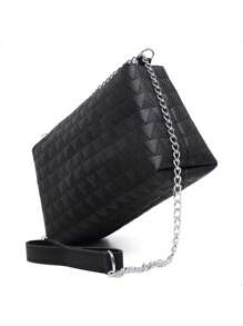 Women's Triangle Bag Casual Everyday Crossbody Bag With Chain Strap New Arrival Promotion - 黑色 - 查看 4