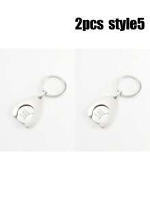 1 Pc Shopping Cart Trolley Coin Holder With Eur/Shopping Cart/Smooth Car Keychain And Metal Token Keyring, Small Gift For Shopping Cart Pendant,The Best Gift For Your Lover,Fashionable Keychains For Keychain For Wallet Backpack Bag Charm,Headphone Pendant Accessories, Birthday Gifts For Classmate Friend Colleague Family ﻿ ﻿ - Multicolor - View 20