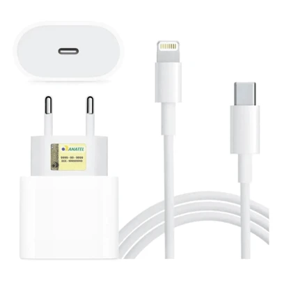 Carregador iPhone Original Completo Turbo 20w iphone 11 12 12 13 14 Promax X Xr Xs