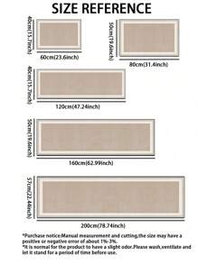 1pc Premium Diatomite Cushion Kitchen Mat With Advanced Pattern, Luxurious And Fashionable, Fatigue-Resistant, Water Absorbent, Anti-Slip, Suitable For Kitchen, Bathroom, Entrance, Laundry Room And More - Multicolor - View 2