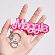 Customized Multi-Color Acrylic Letter Keychain, Best Gift For Family & Friends, Holiday/Birthday Surprise, Colorful, Cute, Adorable, Funny, Kawaii, Y2K, Stylish, Unisex, Casual, Custom, Customized, Ideal Gifts For Her, Her, Family, Friends, School Supplies, Back To School, For Teacher Gifts, For Dorm Rooms, For Teacher, For Teenagers, Junior High School Students, Middle School Students, High School Senior High School Students, College Students, University Students, Freshman, Sophomore, Underclassmen, Delicate Romance, Utilitarian Chic - Multicolor - View 10