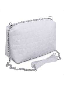 Women's Triangle Bag Casual Everyday Crossbody Bag With Chain Strap New Arrival Promotion - trắng - Xem 2