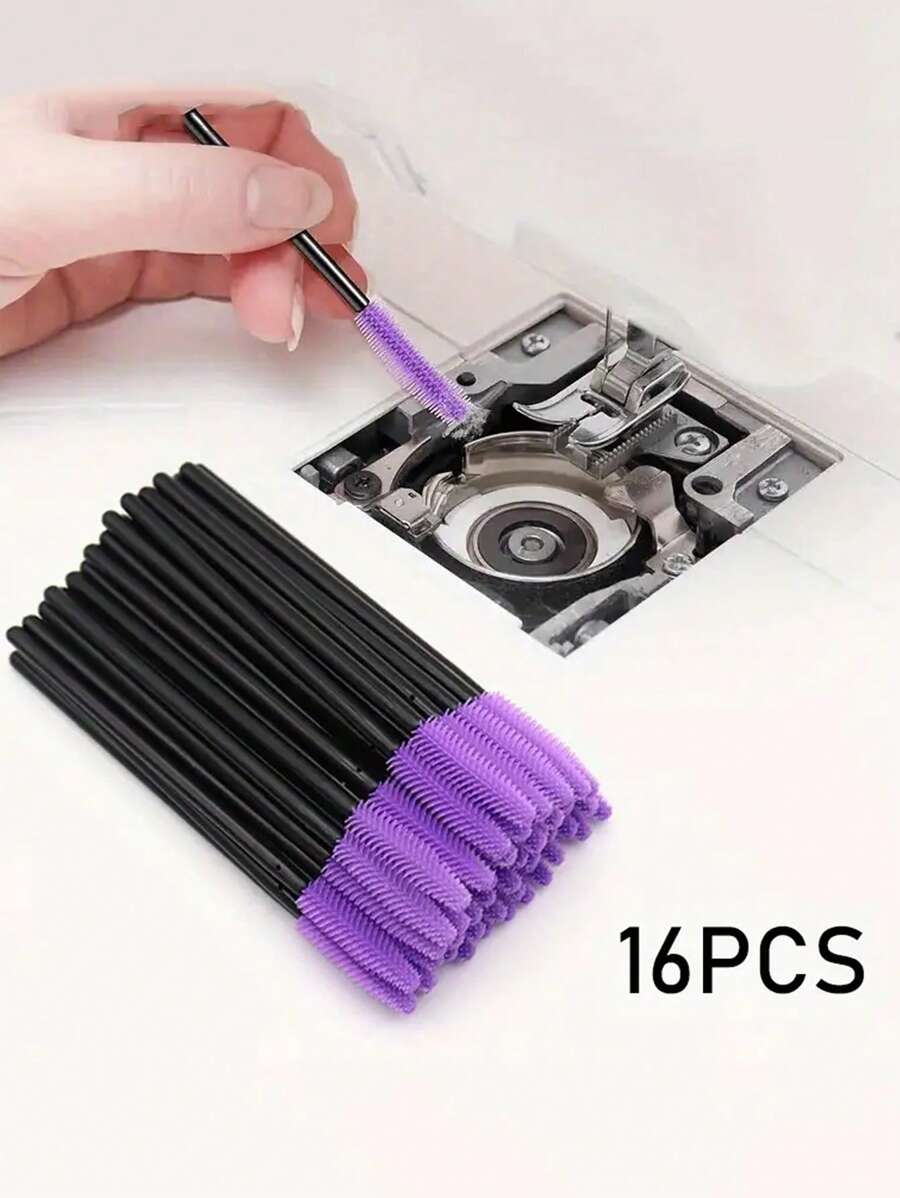 24 Brosses De Nettoyage Silicone Pour Machine à Coudre | 4 Modèles Différents | 10,5 Cm | Réutilisables | Pour Coins, Crans, Claviers