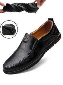 Casual British Simple Romantic Elegant British Style Every Match Gentleman Style Men Daily Outdoor Leisure Business Party Vacation Commute To Work Spring Summer Autumn Winter Four Seasons Black Red Brown Lightweight Non-Slip Breathable Comfortable Loafers Men's Shoes Big Size Men's Shoes 44 45 46 47 New Men's Shoes Solid Color Round Toe Low Top Shoes Cover Feet Flat Slip-On Loafers Casual Men's Shoes Leather Shoes Outdoor Men's Shoes Business Shoes Driving Shoes Boat Shoes Large Size Men's Shoes Loafers