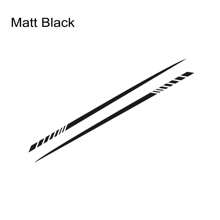 汽车长条腰线通用贴纸汽车两侧车身乙烯基贴膜 DIY 装饰贴花赛车运动造型汽车改装配件