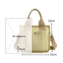 Alwy Women's Fashion Crossbody Bag Large Capacity Hand Strap Versatile Stylish Top