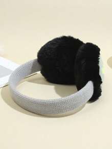 1pc Kids Cute Dinosaur Jacquard Ear Warmers, Warm For Autumn/Winter