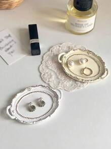 1 件迷你珠宝托盘摄影道具复古皇家风格高端装饰珠宝展示盘 - 彩色 - 查看 3