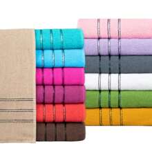 Kit 4 Large Bath Towels, Thick, Soft, 100% Cotton, Great Absorption, Orus, 70x1.20m - 選項02 - 查看 2