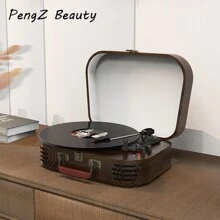 PengZ Record Player A3with Turntable Record Player With 2 Stereo Speakers  Wireless 3-Speed 33/45/78RPM Support Headphone Jack/USB/AUX-IN/RCA-Out/Recording