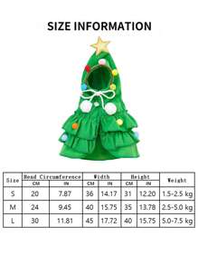 1pc Pet Cloak Christmas Doggy Costume Accessories, Autumn/Winter Pet Poncho Outfits