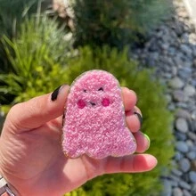 2pcs Pumpkin Ghost Chenille Iron On Patches Embroidery Patch Halloween Patch Sew On Patch For Clothing Jacket Backpack Decoration - Multicolor - View 8