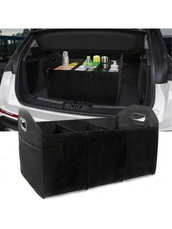 Car Storage Box, Multi-Functional Storage Box, Foldable Car Interior Organizer, Car Supplies